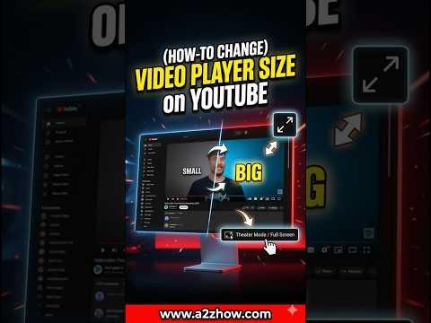 How Do I Change the Size of the Youtube Video Player Screen? #youtube #howto #tutorial