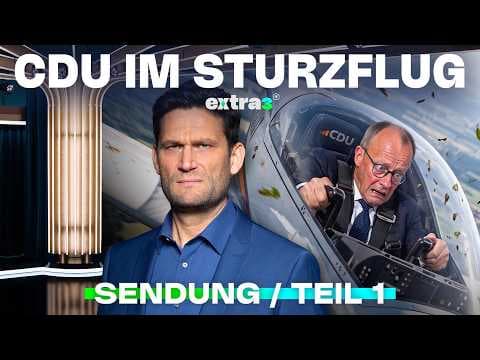 CDU im Sturzflug: Merz bleibt am Steuer | extra 3 vom 24.09.2026 · Teil 1/2