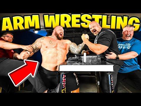 REUNITED W/ BRIAN SHAW | ARM WRESTLING MATCH!! Ft EDDIE HALL