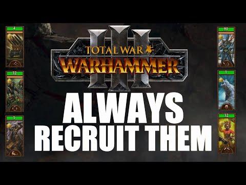 Units you should ALWAYS recruit for every race in Warhammer 3