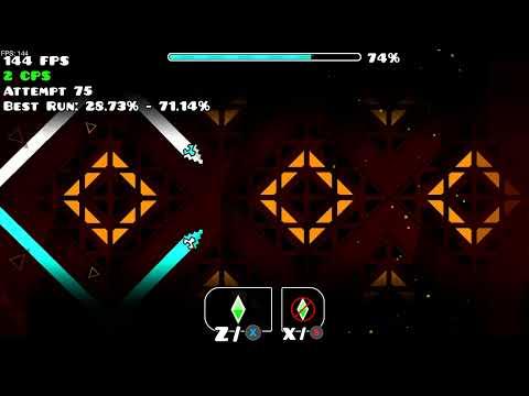 Infinite circles v2 28-100 (i beat it but recording was lost so this is second best run)