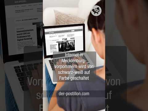 Internet in Mecklenburg-Vorpommern wird von schwarz-weiß auf Farbe geschaltet