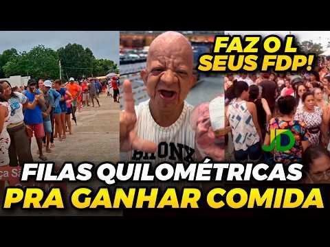 FAMOSO INFLUENCIADOR FAZ SÉRIA DENUNCIA: FILAS NO NORDESTE PARA PEGAR COMIDA! #4k #4kvideo
