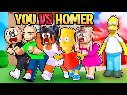 RUNNING AWAY FROM HOMER | Roblox Funny Moments