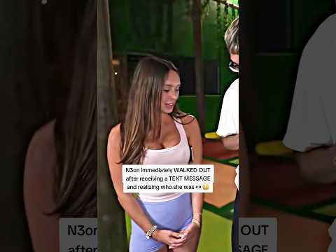 N3on immediately WALKED OUT after receiving a TEXT MESSAGE and realizing who she was 👀😳