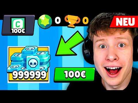 ICH starte von VORNE in Brawl Stars (mit 100€ BUDGET...)💶💶💶