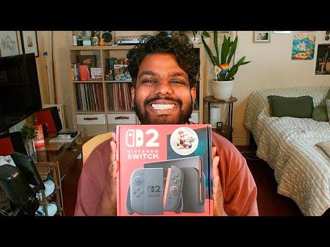 Unboxing the Switch 2!!! (and playing ACNH + Pokémon Violet)
