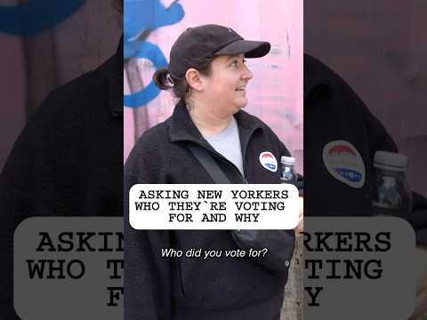 Asking New Yorkers who they voted for