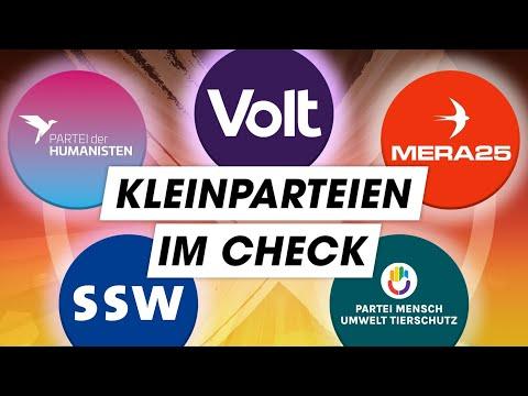 VOLT, Mera & Co: DAS wollen die Kleinparteien!