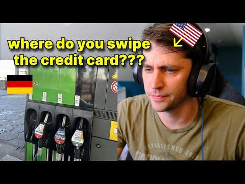 American reacts to German Gas Stations (they are different...)
