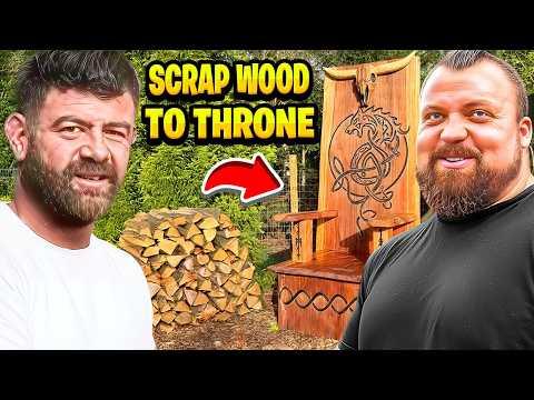 INSANE Scrap WOOD TRANSFORMATION | The Chainsaw Bloke Builds Me A THRONE!