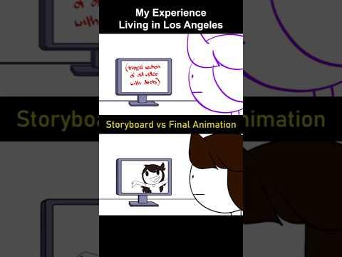 Storyboard vs Animation: Living in Los Angeles (shot 1)