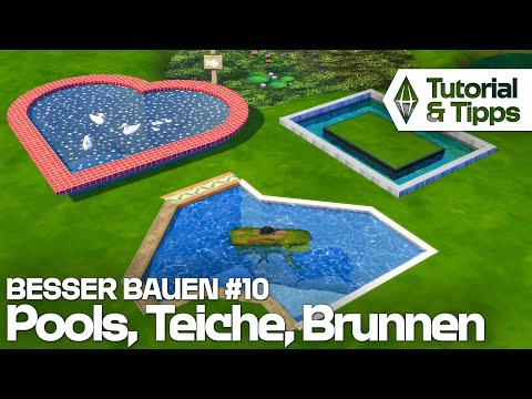 Baumodus Tutorial #10: Pools, Teiche, Brunnen | Die Sims 4 Tools zum Bauen mit Tipps & Tricks