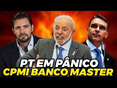 PT EM PÂNICO COM CPMI DO BANCO MASTER - FLÁVIO BOLSONARO  DISPARA 7 PONTOS CONTRA LULA EM PESQUISA