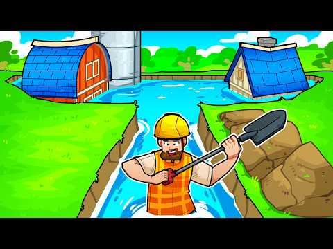 Digging a ditch to divert a flood!