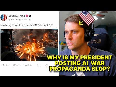 Trumps AI slop propaganda social media posts are INSANE [episode 1]