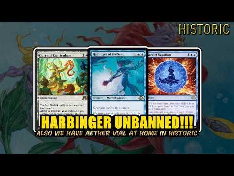 🌊 Merfolk Is SO Back! Harbinger Unbanned! | Historic BO3 | MTG Arena