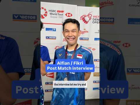 Alfian / Fikri lose after a lose 3 set match at the Denmark Open final #badminton #bulutangkis