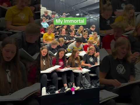 This rehearsal moment of ‘Immortal’ by @Evanescence  #choirmusic #choirsongs