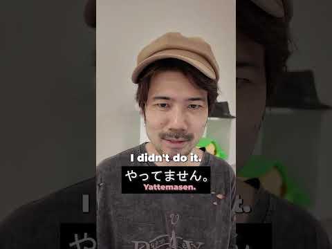 How to say "It wasn't me" in Japanese #learnjapanese
