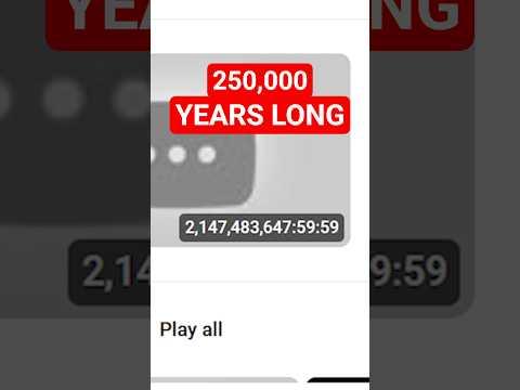 This Video is 250,000 YEARS LONG?