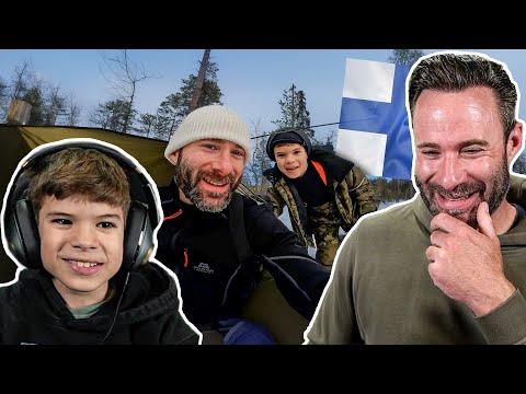 Eine unserer besten Reisen! -23°C am Polarkreis mit meinem Sohn | Otto und Karl reagieren