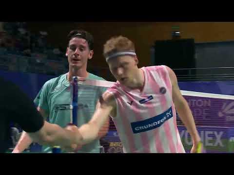 Match point - Anders Antonsen vs Arnaud Merkle - MS, SF - European Championships 2026