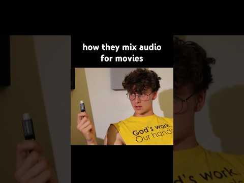 how they mix audio for movies
