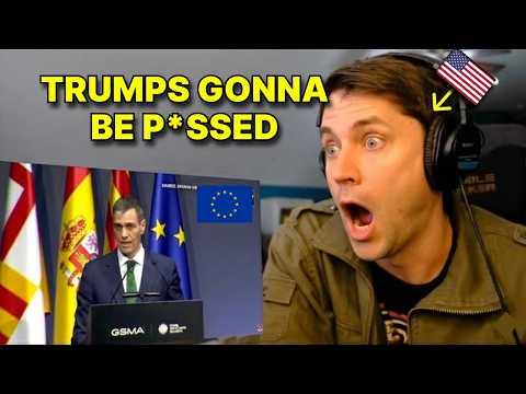 American reacts to Spain DEFIES Trump and REFUSES to allow USA to use their bases