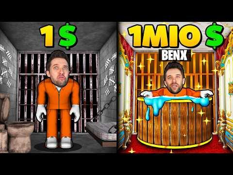 EINFACHE GEFÄNGNISZELLE verbessern zur MILLIONÄR GEFÄNGNISZELLE! (Roblox)