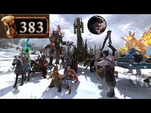 Nearly 400 turns. All Legenday Heroes on the same side