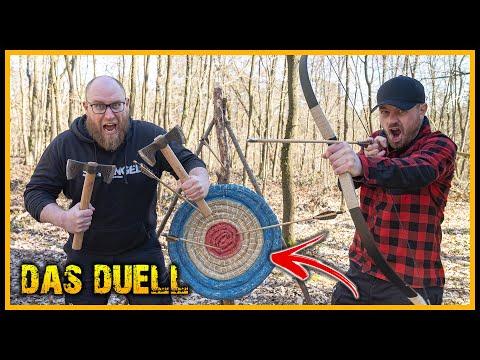 Duell der Naturensöhne - Ihr dürft entscheiden, was der Verlierer macht! - Bogen | Axt werfen uvm.
