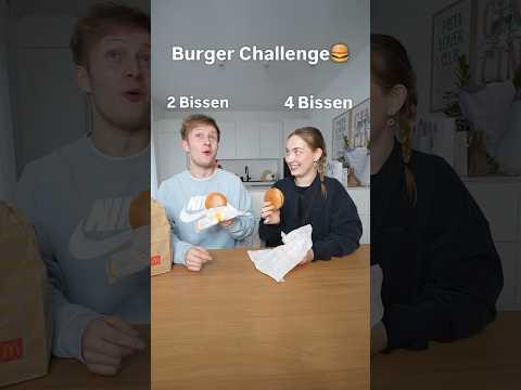 Burger Biss Challenge endet blutig😫🍔| Echtso #shorts