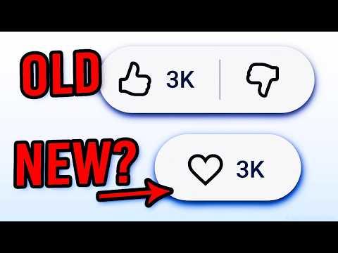 YouTube Replaced The Like Button With THIS?