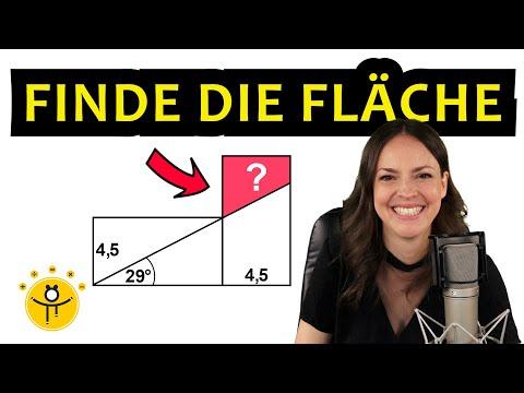 Trigonometrie Aufgabe – Wie groß ist die Fläche?