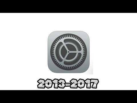 Apple iPhone Settings Logo Evolution Historical Logos #iphone #technology #apple #ios #tech