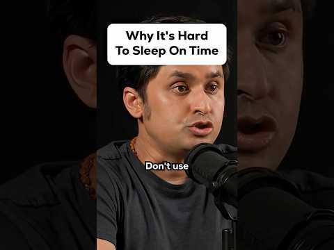 Why Its Hard To Sleep On Time @hubermanlab