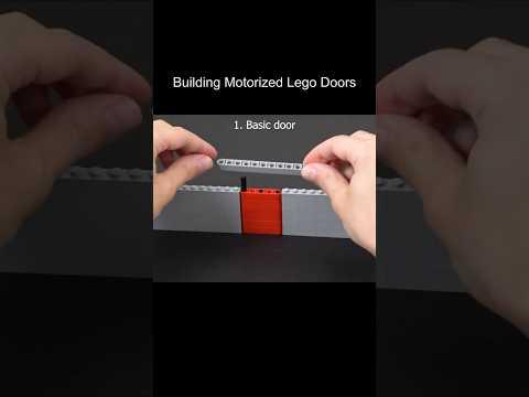 Building motorized Lego doors #shorts