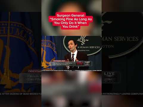 Surgeon General: Smoking Fine As Long As You Only Do It When You Drink