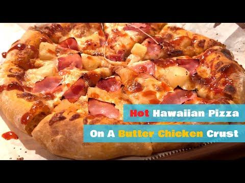 Hot Hawaiian Pizza With Butter Chicken Crust | Oh My Word! Amazing!