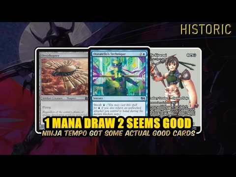 Ninjas Got a New 1 Mana Draw 2 Spell! | Ninja Sneak Tempo/Control | Historic BO3 | MTG Arena