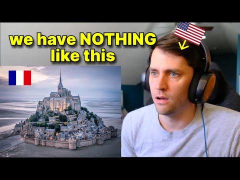 American reacts to 'Mont-Saint-Michel' for the first time