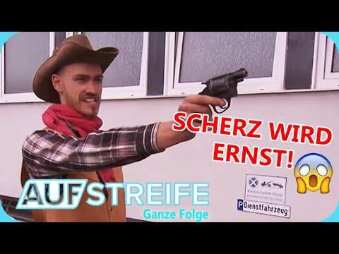Duell auf dem Parkplatz: Cowboy provoziert Polizei! | Auf Streife - Ganze Folge | SAT.1