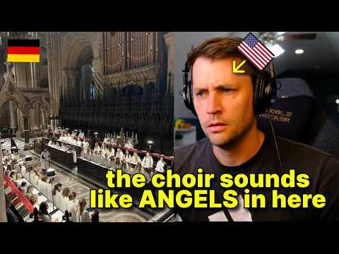 American reacts to Beautiful Choir in the Calonne Cathedral