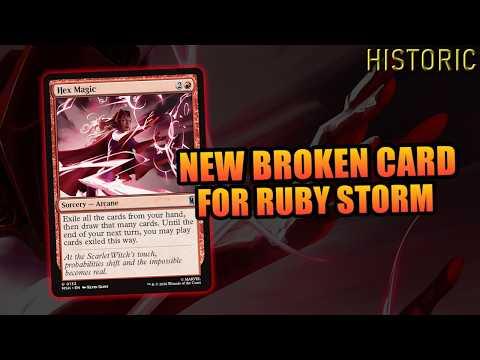NEW Broken Card For The Ruby Storm! | Historic BO3 | MTG Arena