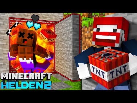MEINE 5 FACHE FAKE BASE FALLE zerstört die ANTI HELDEN! in Minecraft Helden 2