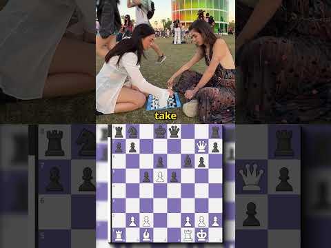 we played chess at a festival...