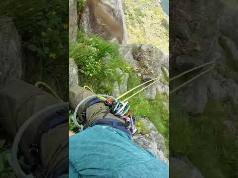 Climber nearly hit by rockfall