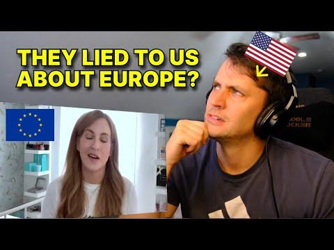 American reacts to 10 Lies Americans are TOLD about Europe