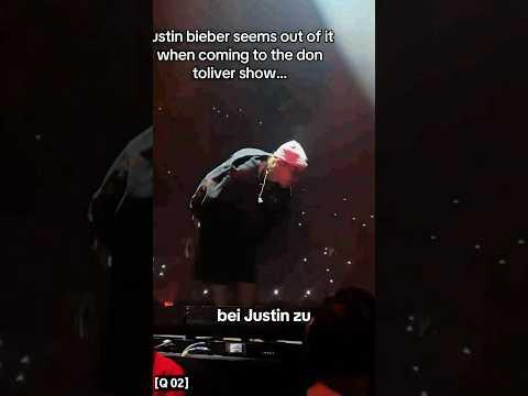 Hat Justin Probleme sich aufzurichten? #auftritt #justinbieber